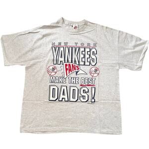 Hank Aaron Originals NY Yankees Fans Best Dads #1 Front Back Shirt Vintage 1997